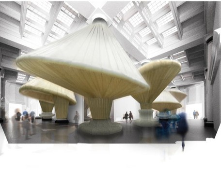 The Brooklyn Museum's Great Hall has just received a renovation. To debut its new look, the room will feature an architectural installation by Situ Studio.
